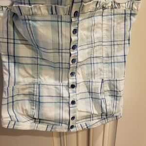 H&M Blue and white tube top size 12